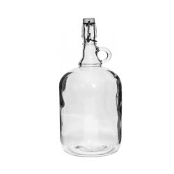 Бутылка из белого стекла с  герметичной  пробкой 1.8 л